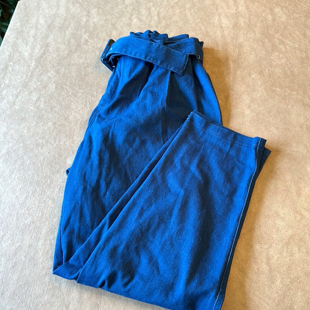 F21 paper bag denim pants